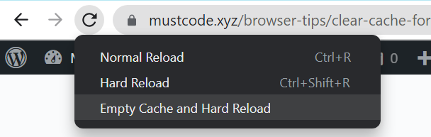 Empty Cache and Hard Reload
