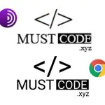 serifed and non-serifed logo